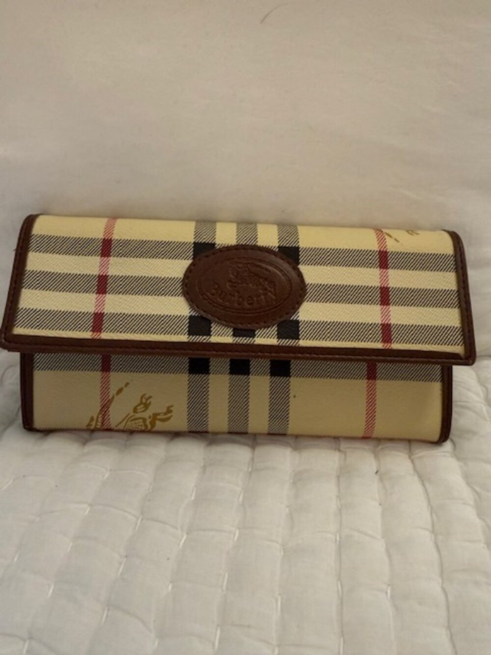 Vintage Burberry Nova Check long wallet